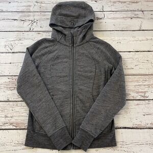 Lululemon Scuba Sweater Women's 10 Heather Gray Athletic Gorpcore Athleisure Gym